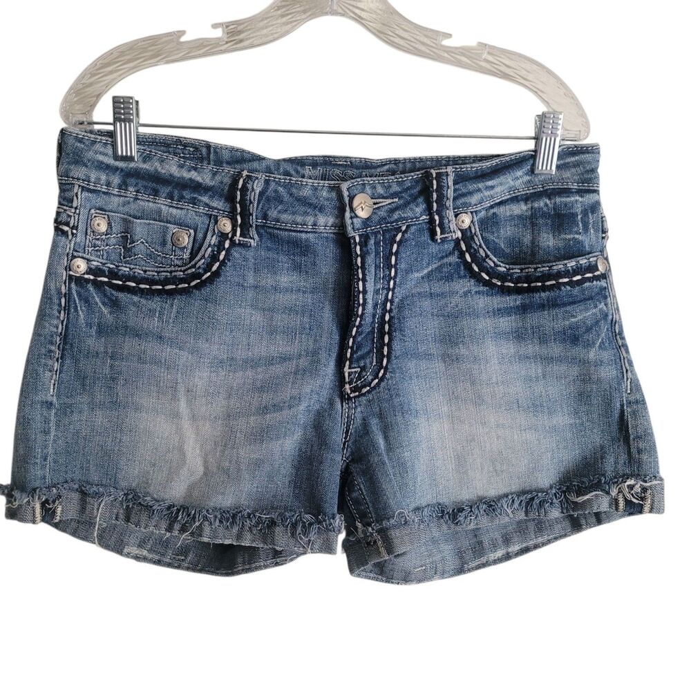 Miss Me Blue Jean Shorts